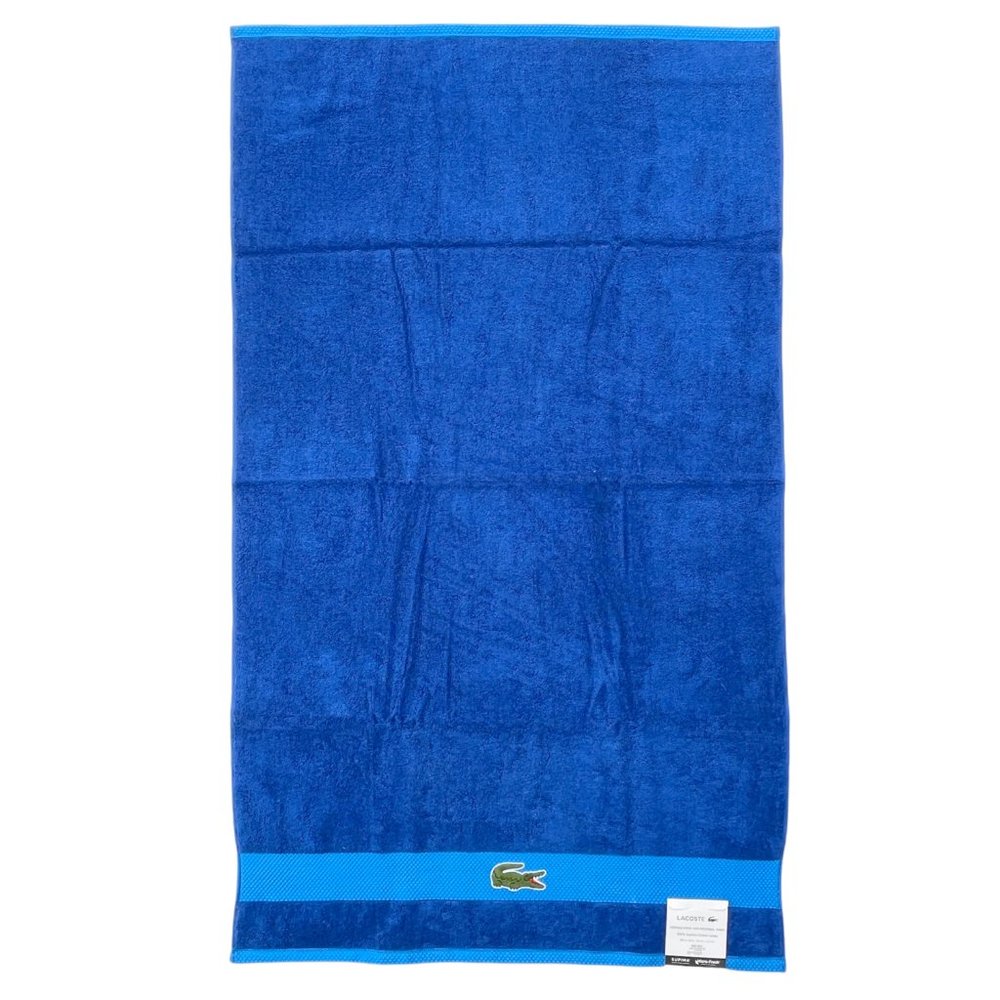 LACOSTE HOME Surf BlueHeritage Anti-Microbial Supima Cotton Bath Towel 30"x52"